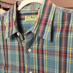 Vintage LLBean Plaid Jacket P2P 22.5